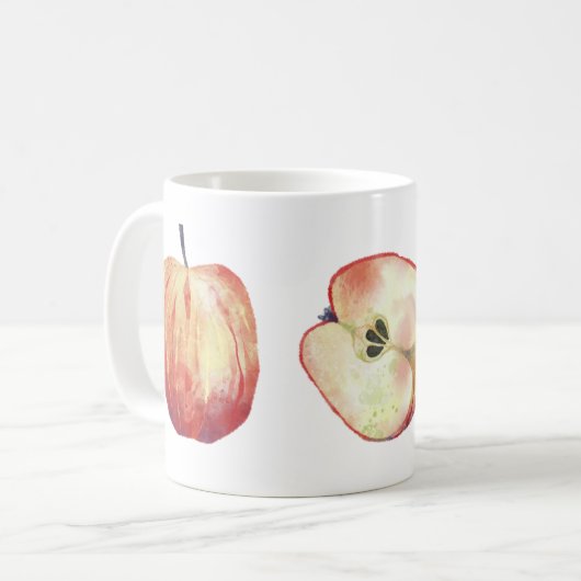 Apple Waterverf Koffiemok (Voorkant links)