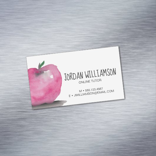  Apple Waterverf Online-training Magnetisch Visitekaartje (Voorbeeld)
