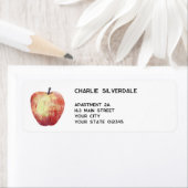 Apple Waterverf Return-adres Etiket (Insitu)