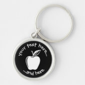 Apple White Sleutelhanger (Voorkant)