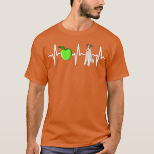 Apple Wire for Terrier Heartbeat Hondenliefhebber T-shirt