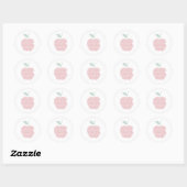 Apple woord cloud art ronde sticker (Vel)