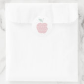 Apple woord cloud art ronde sticker (Tas)
