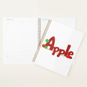 Apple Word Art met rode en groene appels Planner