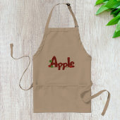 Apple Word Art met rode en groene appels Standaard Schort