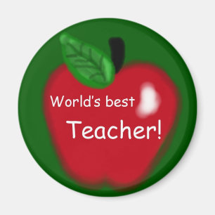 Apple "World's Best Teacher" Magnet
