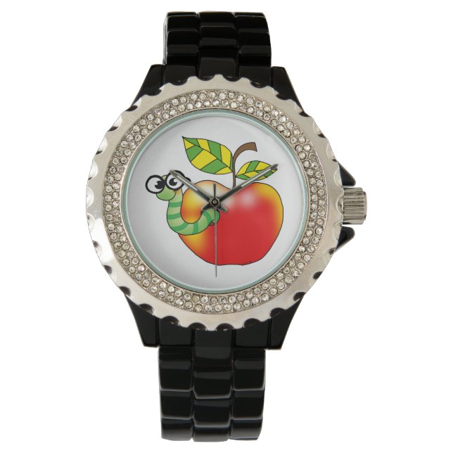 Apple & Worm, terug naar school Horloge (Voorkant)