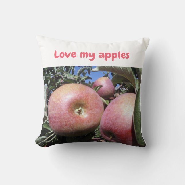 Apple Worpkussen Kussen (Voorkant)