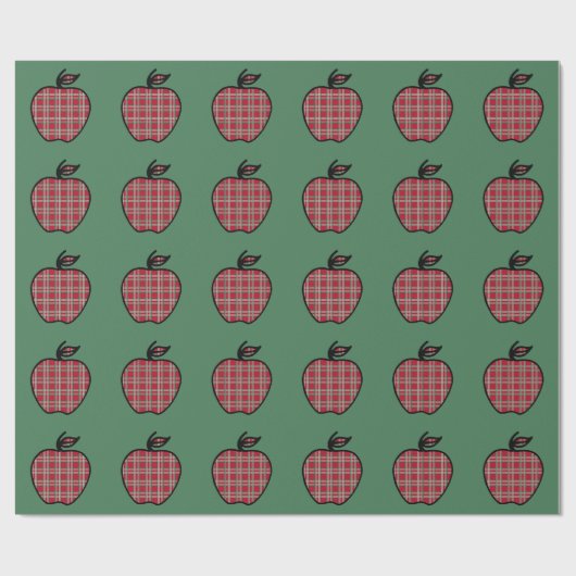 Apple Wrapping Paper van de leraar Cadeaupapier (Vlak)