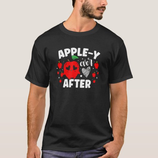 Apple y Ever After Apple Squad Fruit Apple Eter T-shirt (Voorkant)