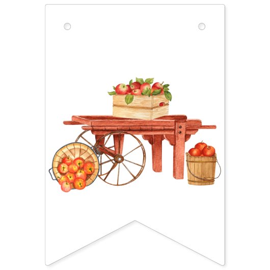 Apple-y Ever After! Bruiloft decoratie Vlaggetjes (Eerste vlag)