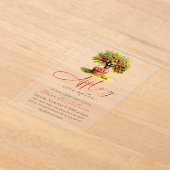 Apple-y Ever After Herfst Herfst Vrijgezellenfeest Acryl Uitnodigingen (Laagn)