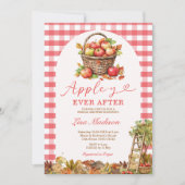 Apple-y Ever After Orchard Red Plaid Bridal Shower Kaart (Voorkant)