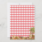 Apple-y Ever After Orchard Red Plaid Bridal Shower Kaart (Achterkant)