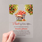 Apple-y ooit na Herfst markt Vrijgezellenfeest Acryl Uitnodigingen (Insitu (Draagbaar))