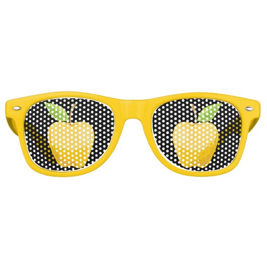 Apple Yellow Retro Zonnebril (Voorkant)