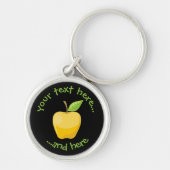 Apple Yellow Sleutelhanger (Voorkant)
