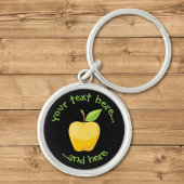 Apple Yellow Sleutelhanger