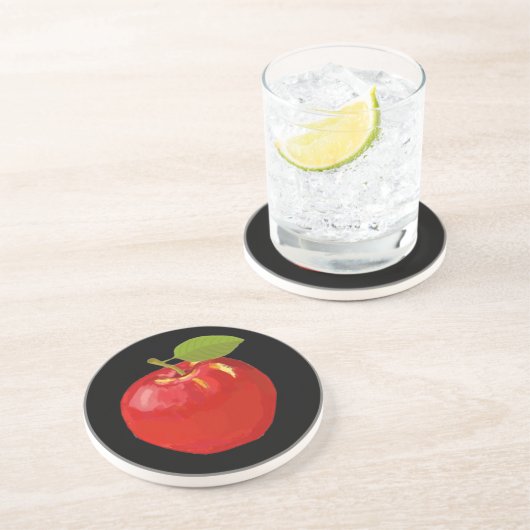 Apple Zandsteen Onderzetter (Zijkant)