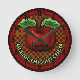 Apple Zegen Deze Keuken Ronde Klok