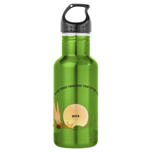 Apple Zen Spiritual Apple Water Bottle Waterfles (Voorkant)