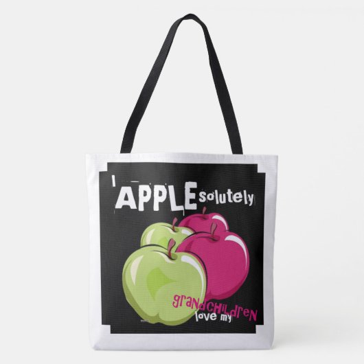 APPLEAbsoluut hou van mijn kleinkinderen Tote Bag (Voorkant)