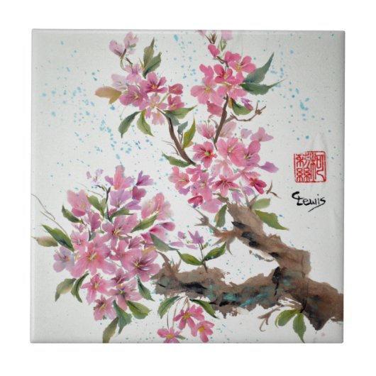 appleblos.jpg tegeltje (Voorkant)