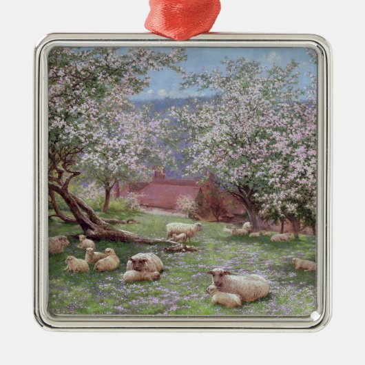 Appleblossom Metalen Ornament (Voorkant)