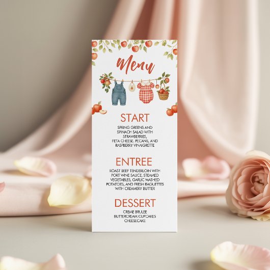 Appleboom Appel van Onze Oog Menu 4x9 Kaart