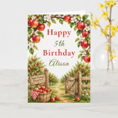 Appleboom Verjaardag Kaart (Gele Bloem)