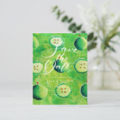 Appleboomgaard Land Save the Date-script Aankondigingskaart (Staand voorkant)