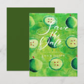 Appleboomgaard Landelijke Script Save the Date Aankondigingskaart (Voorkant / Achterkant)