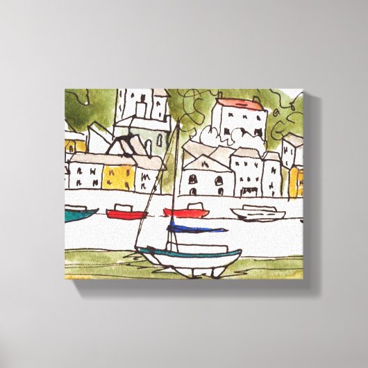 Appledore, Devon.Print op Canvas (Voorkant)