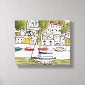 Appledore, Devon.Print op Canvas Afdruk (Voorkant)