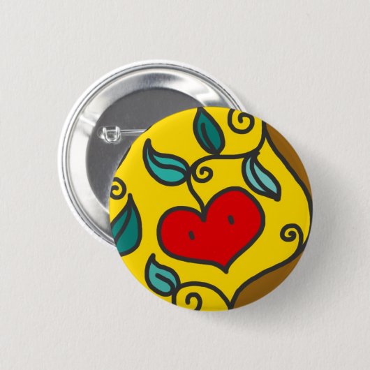 Applehart Button (Voorkant /achterkant)