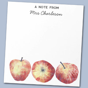 Appleleraar appreciatie gepersonaliseerd notitieblok
