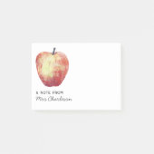 Appleleraar appreciatie gepersonaliseerd post-it® notes (Voorkant)