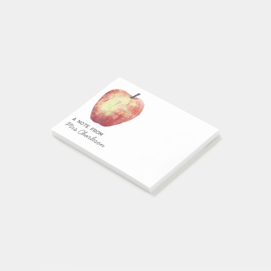 Appleleraar appreciatie gepersonaliseerd post-it® notes (Schuin)