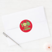 Applelicious 100 Dagen van School Viering Ronde Sticker (Envelop)