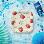 Apples and apple blossoms  papieren bordje (Feest)