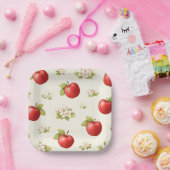 Apples and apple blossoms  papieren bordje (Feest)