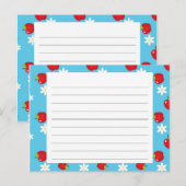 Apples and Daisies Recipe Card Briefkaart (Voorkant / Achterkant)