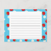 Apples and Daisies Recipe Card Briefkaart (Achterkant)