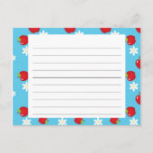 Apples and Daisies Recipe Card Briefkaart (Voorkant)