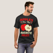 Apples Are My Favorite Fruit Cute Fruit Eater Bask T-shirt (Voorkant volledig)