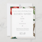 APPLES BIRTHDAY PARTY INVITATION FLAT KAART (Achterkant)