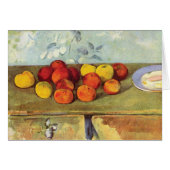 Apples Biscuits Paul Cezanne Note Kaart (Voorkant Horizontaal)