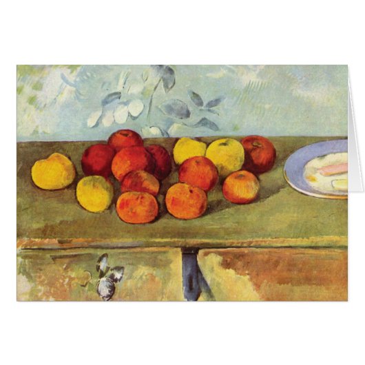 Apples Biscuits Paul Cezanne Note Kaart (Voorkant Horizontaal)