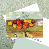 Apples Biscuits Paul Cezanne Note Kaart