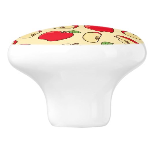 Apples Ceramic Knob. Keramische Knop (Zijkant)